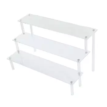 Акриловая 3-х широкая выставочная фигурка Земля кукла стенд для коллекции акриловая сценическая прозрачная подставка подставка, ярусы, 31 см, подставка, подставка, подставка,