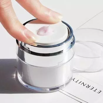 Акриловая безвоздушная банка с насосом, пустая бутылка для крема, многоразовая косметическая упаковка 15g