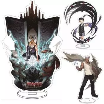 Акриловая большая подставка под товар «Стальной алхимик», настольные украшения с изображением Эдварда Элрика, Альфонса Элрика, Уинри Рокбелл и Хоэнхайма Alchemist of Steel Style 1732
