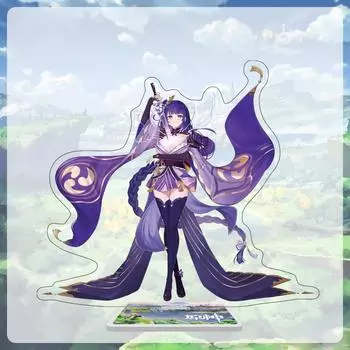 Акриловая большая стойка высотой 16 см с персонажами из Мондштадта, Ли Юэ и Инадзума из Genshin Impact 16cm