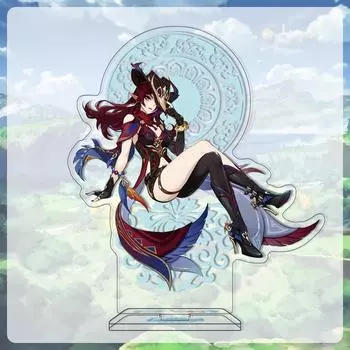 Акриловая большая стойка высотой 16 см с персонажами из Мондштадта, Ли Юэ, Инадзума, Сумеру, Фонтейна и Натлана из Genshin Impact 16cm
