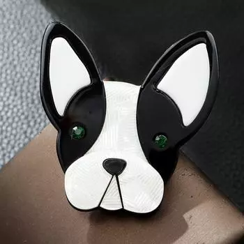 Акриловая брошь в виде собаки, модная сумка для одежды с животными, булавка для корсажа