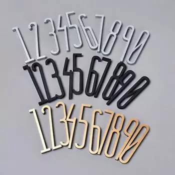 Акриловая цифра на дверь табличка с номером знак для дома квартиры отеля офиса ящика дома комнаты ворота самоклеящиеся номерные таблички бирка
