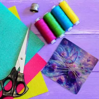 Акриловая цветочная вышивка крестиком Магнитная присоска Игла для вышивки крестиком Магнит на холодильник для вышивки иглой