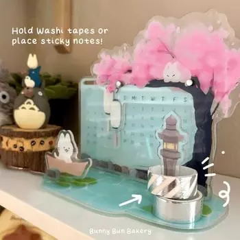 Акриловая доска для календаря с сухим стиранием и подставкой для рабочего стола, без переворота, самодельный вечный календарь, многоразовая подставка для календаря для домашнего офиса B