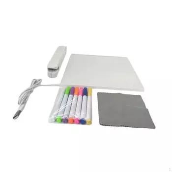 Акриловая доска для сухого стирания, светящаяся доска для сообщений S