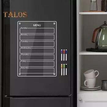 Акриловая доска для заметок, магнитный еженедельник, табличка с 6 маркерами для доски, стираемое сообщение-напоминание L