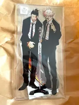 Акриловая фигурка МЕГА Дзюдзюцу Кайсен на акриловой подставке Сатору Годзё Нацу Юкецу