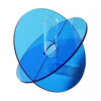 Акриловая геометрическая ваза для цветов, мелкие детали, легко моется, акриловая геометрическая ваза в стиле минимализма для