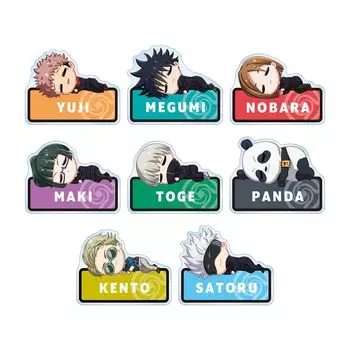 Акриловая именная табличка TV Anime Trading Chibikoro, коробка из 8 штук Jujutsu Kaisen