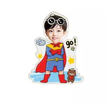 Акриловая качающаяся голова, украшение для автомобиля, качающаяся голова, автомобильная солнечная кукла, орнамент, салон автомобиля Style 19