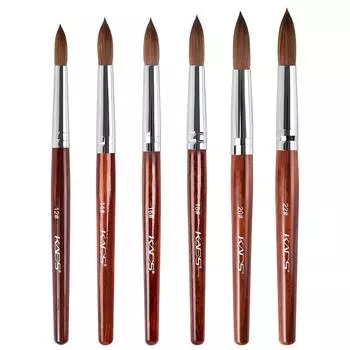 Акриловая кисть KADS, 100% колонка из соболя, кисть для дизайна ногтей для наращивания ногтей, инструменты для создания УФ-геля