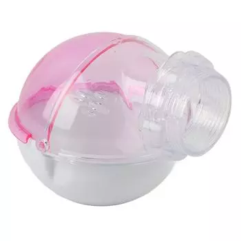 Акриловая клетка для мелких домашних животных, внешний туалет-домик для хомяка, морской свинки, для купания, розовая розовый