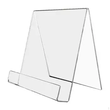 Акриловая книжная подставка, держатель для поваренной книги, подставка для книг, стойка для демонстрации рецептов для телефонов, вывесок, брошюр A6