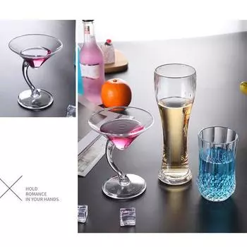 Акриловая коктейльная чашка для дома, свадьбы, вечеринки, бара, бокалы для сока, вина
