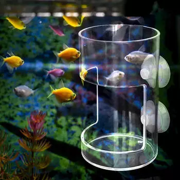 Акриловая кормушка для рыб, трубка для кормления аквариума, прозрачная артемия, личинка, червь Cylinder