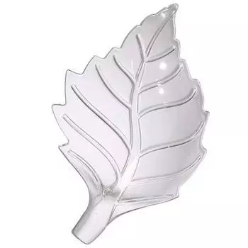 Акриловая кормушка в форме листа для аквариумов, для креветок, крабов, аквариумов для рыб, прозрачный маленький лоток-кормушка, блюдце, украшение для акваскейпа S