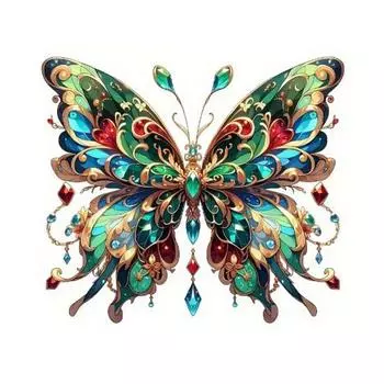 Акриловая красочная бабочка подвесное украшение для дома в помещении рождественская елка зеркало заднего вида автомобиля 2D плоская бабочка украшение подвеска A