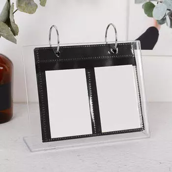 Акриловая L-образная фотоподставка с 17 папками для семейных фотографий 3inch