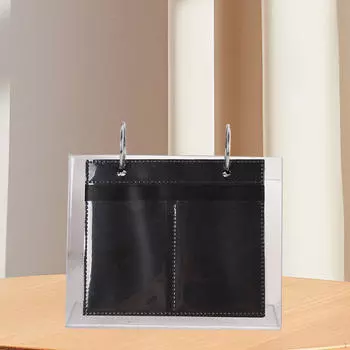 Акриловая L-образная подставка для фотографий с 17 папками для фотографий в кошельке 3inch