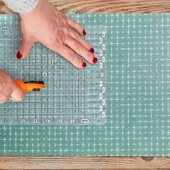 Акриловая линейка для квилтинга 5 в 1, помощник по раскрою ткани, линейка для дизайнера-выкройщика 6in