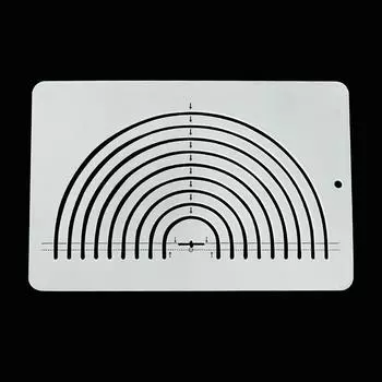 Акриловая линейка для шитья своими руками в форме скелета, полукруг, трафарет, позиционирование, режущая линейка