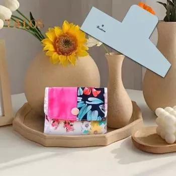 Акриловая линейка шаблонов, линейка для кошелька «сделай сам», прозрачная линейка для рукоделия, простой в использовании инструмент для изготовления кошельков, подарок для любителей рукоделия S