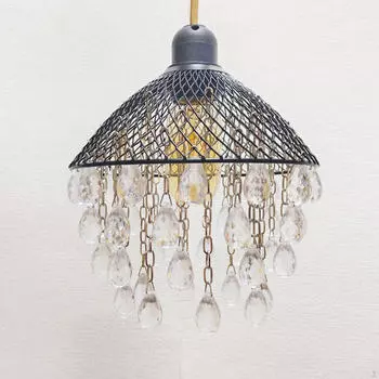 Акриловая люстра, подвесной абажур, потолочный абажур с драгоценными каплями