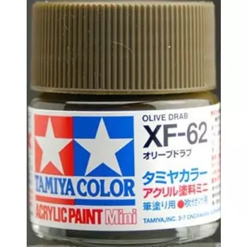 Акриловая мини-краска Tamiya XF-62 Olive Drab