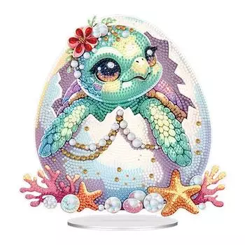 Акриловая морская черепаха алмазная живопись настольные украшения комплект для домашнего офиса декор LY728