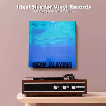 Акриловая настенная подставка для пластинок, полка для хранения, гладкий край, надежная, прочная, простая в установке, настенное крепление, дисплей для записей, держатель для хранения, декор комнаты белый