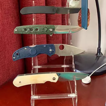 Акриловая настольная подставка для ножей, прозрачная с 8 слоями для любителей спорта на открытом воздухе