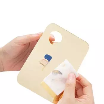 Акриловая палитра со стержнем для макияжа, смешанные инструменты для дизайна ногтей, пластина для смешивания теней для век, розовое золото золотой