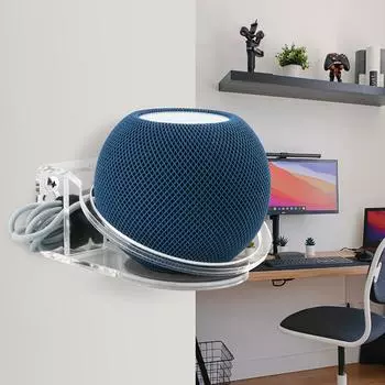 Акриловая плавающая полка для колонок, широкий держатель для мини-колонок HomePod, акриловое крепление для колонок, плавающая полка прозрачный