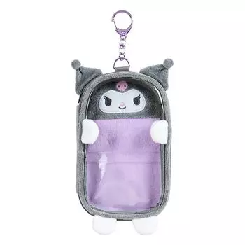 Акриловая подставка-держатель Sanrio Kuromi для хранения, высота 14 см x ширина 8 см или меньше 650501 (Наслаждайтесь идолом) Размер прибл.