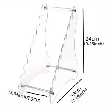 Акриловая подставка для демонстрации столовых ножей, складной нож, нож-бабочка, сабля, нож для фруктов, кухонная стойка для хранения 1pc белый