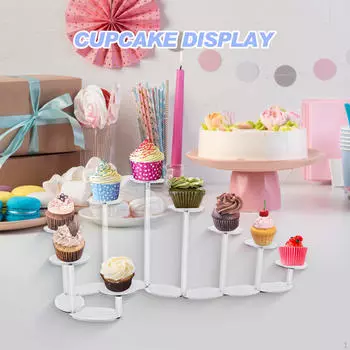 Акриловая подставка для дисплея, органайзер для стоек, многоугольная полка для кексов чистый