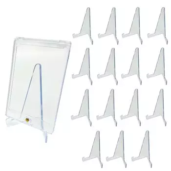 Акриловая подставка для карт Honpo, 16 предметов, подставка с магнитным загрузчиком, простая подставка для демонстрации, только подставка с магнитным загрузчиком, подставка PSA (16 стендов)