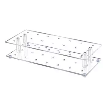 Акриловая подставка для кейк-попсов Прозрачный держатель для леденцов с 21 отверстием Многоразовая стойка для десертов для дома, кухни, пекарни