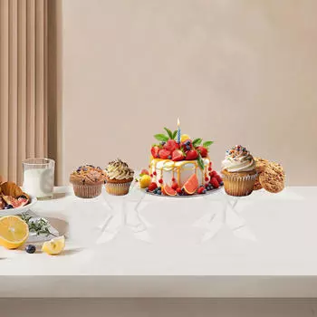 Акриловая подставка для кексов, поднос для десертов для празднования детского душа 25x20cm