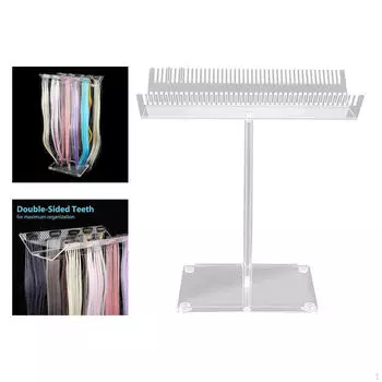 Акриловая подставка для наращивания волос, прозрачная, профессиональная, вешалка для волос, дисплей для наращивания 17x25.5x26cm