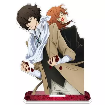 Акриловая подставка для персонажа Bungo Stray Dogs: Стенд Дадзай Осаму и Накахара Чуя