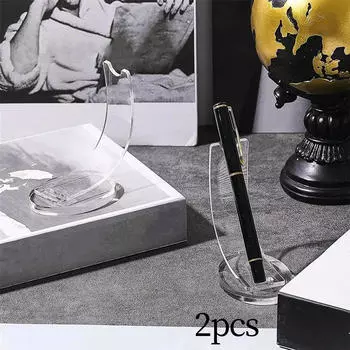 Акриловая подставка для ручек, подставка для кистей для макияжа, портативный одиночный держатель для карандашей чистый