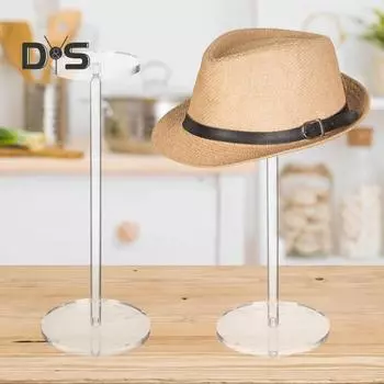 Акриловая подставка для шляп, высокая устойчивость, прозрачный дизайн, простая установка, держатель для париков, держатель для шапок, органайзер для хранения 30cm Round