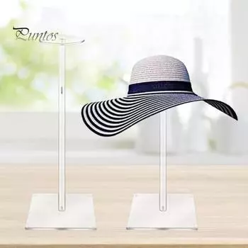 Акриловая подставка для шляп, высокая устойчивость, прозрачный дизайн, простая установка, держатель для париков, держатель для шапок, органайзер для хранения 30cm Round