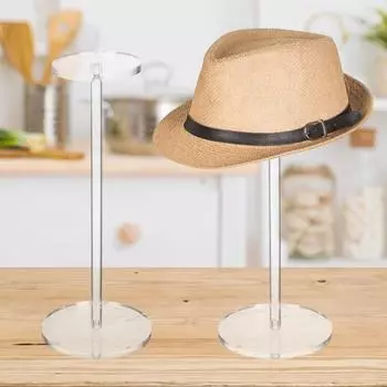 Акриловая подставка для шляп, высокая устойчивость, прозрачный дизайн, простая установка, держатель для париков, держатель для шапок, органайзер для хранения 30cm Round