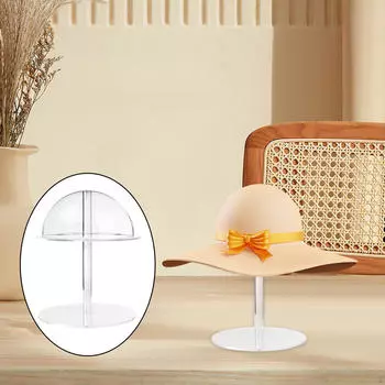 Акриловая подставка для шляпы Подставки для стойки Прозрачный ковбойский держатель на пьедестале для 15cmx20cm