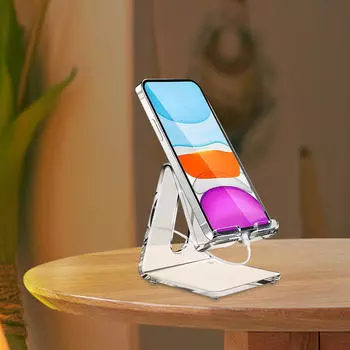 Акриловая подставка для телефона Прозрачная стойка для мобильного телефона Многоцелевой стабильный удобный портативный кронштейн A