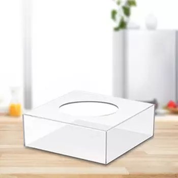 Акриловая подставка для торта, десертный стол, дисплей, подъемная коробка, еда для украшения центра стола 15cmx15cmx10cm