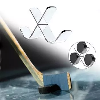 Акриловая подставка для тройной хоккейной шайбы, прозрачная витрина для хоккейной шайбы, держатель на 3 слота для хранения украшений, долговечная